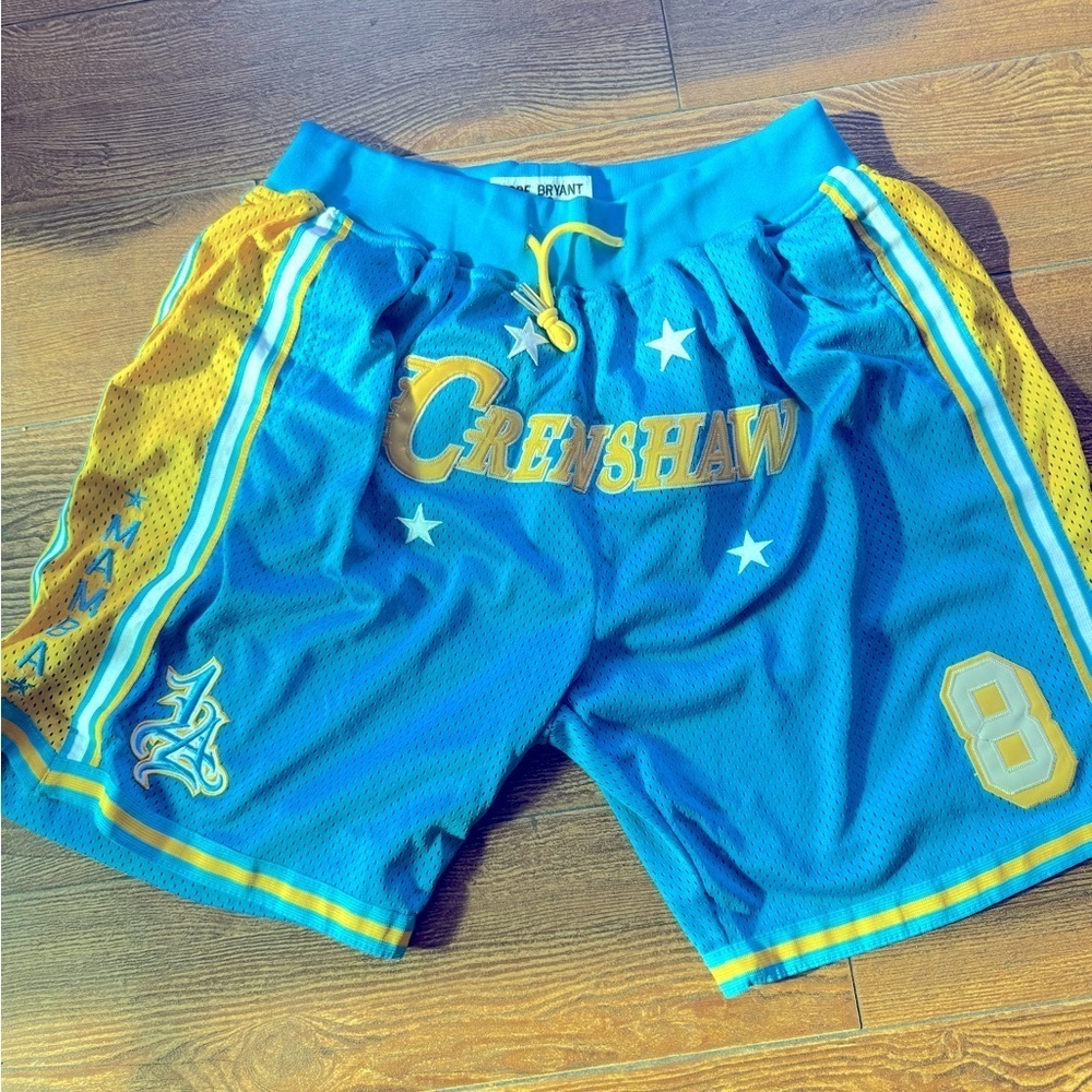 Headgear Classics Kobe Bryant Crenshaw Blue Mesh Shorts Mens Size L. NWT - Picture 2 of 8